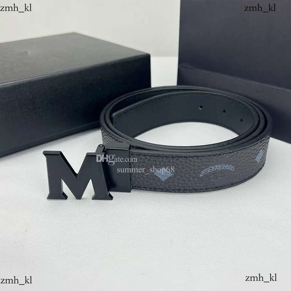 McM1688 cinturões clássicos para mulheres designers homens cinturões da moda Belsão casual cinturão atacado marrom preto cálculo womens metal fuckle couro metálico 842