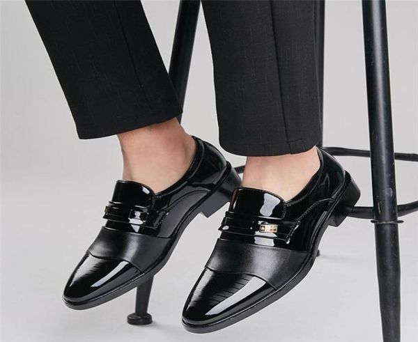 Mens Casamento Loafer Dress Shoes Men Tap Shoes Brand Coiffeur Black Formal Shoes para homens Chaussure Mariage Homme Zapatos Vestir Ho9499388