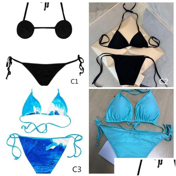 Bikinis Set Styles Fashion Swimwear Bikini para Mulheres Meninas de Menina com Pad Bandage