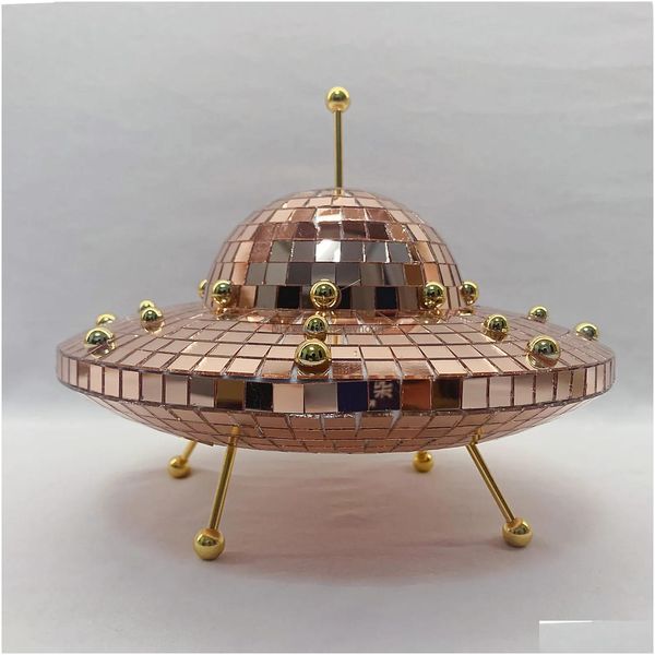 Oggetti decorativi Figurine Disco Ball UFO decorazione decorazione decorazione estetica Halloween maison space world boho drop drop home home gar dh5t3