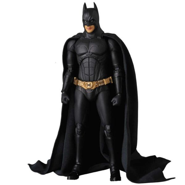Jogos mascote trajes The Dark Knight Bruce Wayne Mafex 049 Figura Begins Suit Filme TV 1989 Figura de ação Figura Toys Livro móvel conjunto