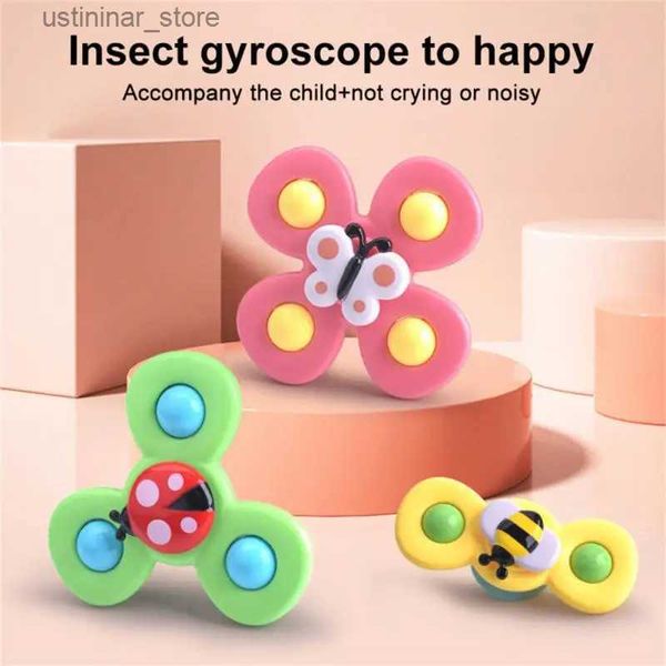 Areia Play Water Fun Gotating Rattle Bath Bath Toys Girlating Flower Brinqued Spinning Top Zhuanzhuanle Cultivate Concentração Toys de banho Spinner L416