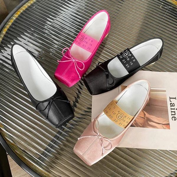 Lässige Schuhe Ballett Slip-on Brasing Flats flache Frauen Frühling Sommer Frauen Danzen Mary Janes Daily Ladies Dance Room