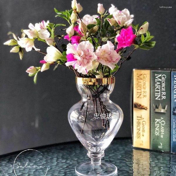 Vasi Opere sincere personalizzate per favore assaggia il vaso di fiori in mini gold di cristallo