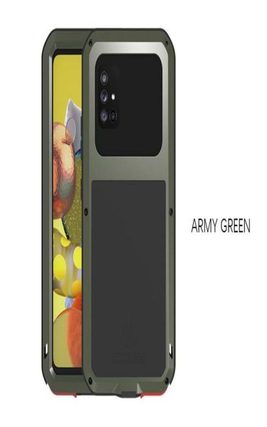 Водонепроницаемые телефоны для Samsung Galaxy A71 A51 S21 S21ultra Note20 5G Shock Girt Paintaint Water -устойчивый к металлической броне Case5380908