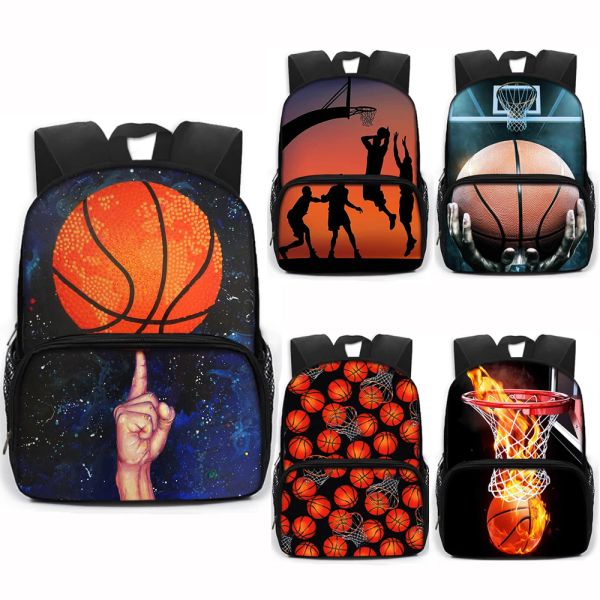 Bolsas de 13 polegadas de basquete de basquete Infantil sacos escolar