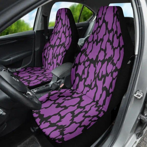 Copertine per seggiolini per auto Purple Animale Abstract Art Coppia Accessorio Accessorio per protezione anteriore 2