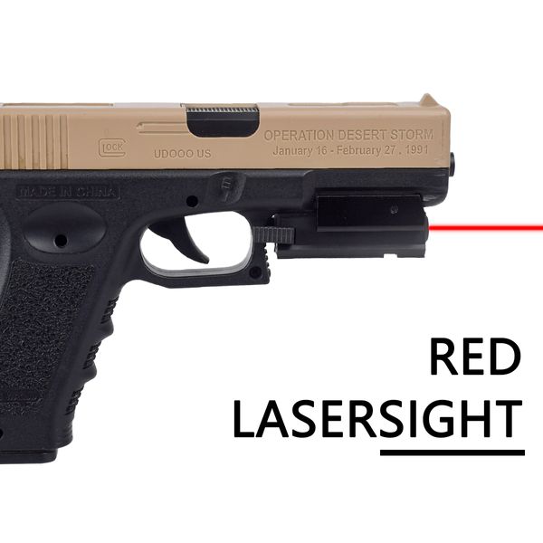 Pistola tática vermelha/ verde ponteiro laser mira 11 mm 20mm picatinny tecelão trilho