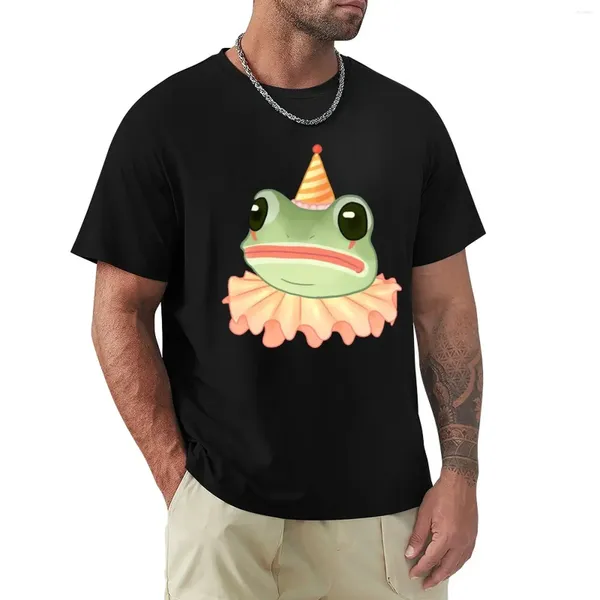Мужские майки-топы клоуна Frog Футболка короткие пустые футболки для мальчиков для животных футболка футболка