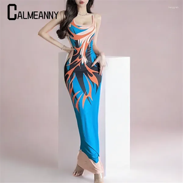 Повседневные платья Слинг с низким разрезом вырезания Sexy Women Women Hip Dress 2024 Summer Fashion Square воротника Клубная вечеринка Скинни