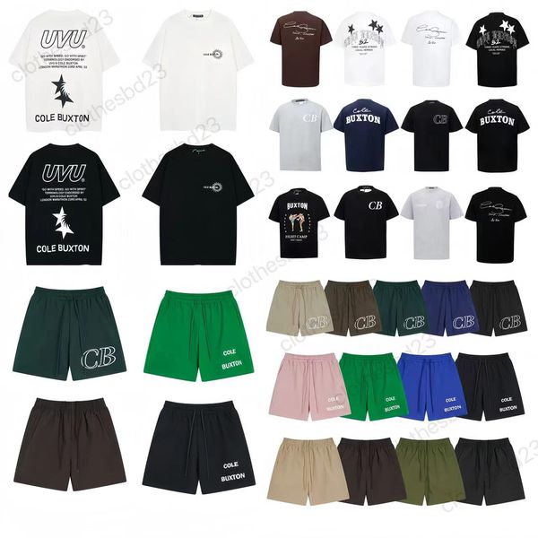 Cole Buxton T Shorts Shorts for Men Shorts Women Green Grey White Black Thirt Men Donne di alta qualità Slogan Classico Slogan Topta