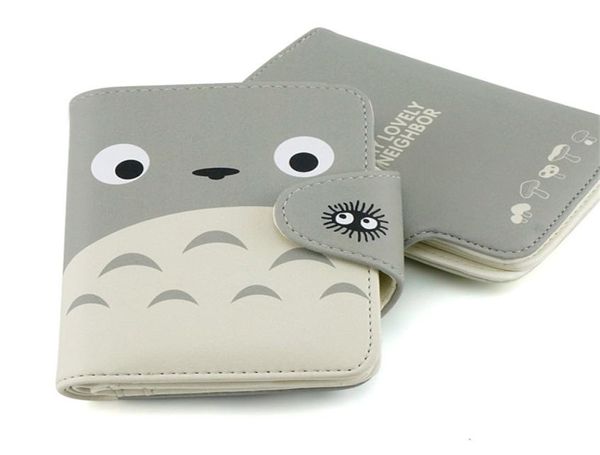 Meine Nachbarin Totoro Wallet schöne Katze Japanische Anime PU Leder Kurzpolizei HaSp Ladies Wallet Kawaii Kartenhalter für Studenten6780577