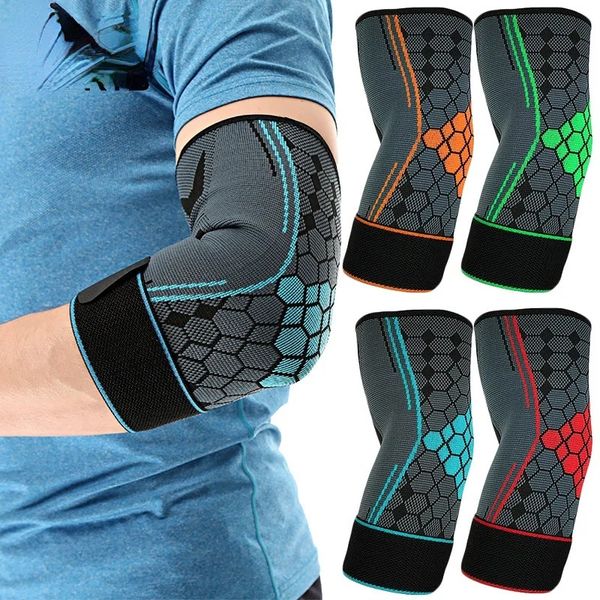 1pc Elbow Brace Kompressionshülle Armstütze elastische Hülle mit Riemen für Golf, Basketball, Tennis, Training, Arthritis, Schmerzmittel