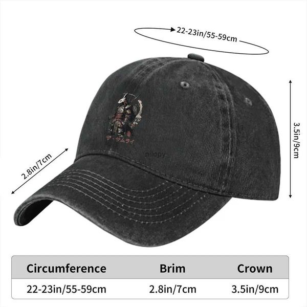 Ball Caps Bunny Warrior Baseball Cap Hats Women Visor Protection Snapback Samurai Style Caps