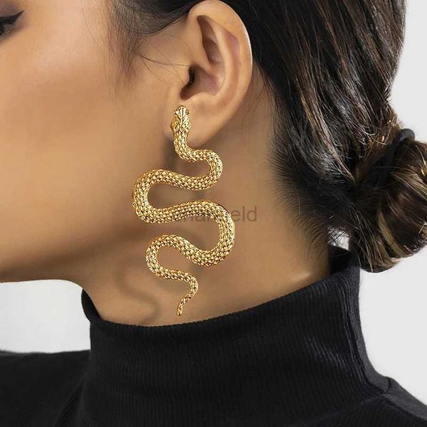 Altri orecchini a forma di serpente di Halloween sexy ed esagerati d'avanguardia per donne alla moda personalizzata Girl Rock Jewelry 240419