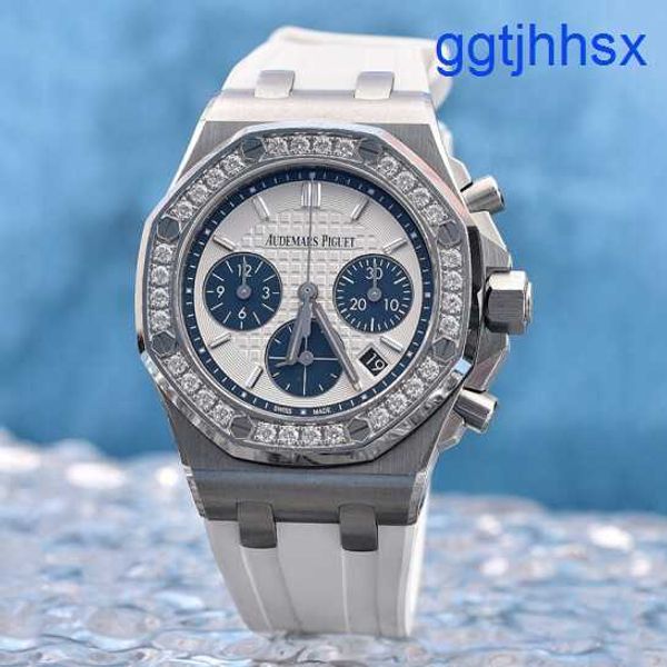 Beliebte AP-Armbanduhr Royal Oak Offshore-Serie Edelstahl Diamond-inset Automatic Mechanical Damen Watch 26231st.zz.z.d010ca.01 Boxzertifikat