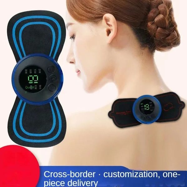 2024 EMS mini massager al collo toppicatore elettronico impulso per massaggio collo per massaggio al collo tampone del piede cuscinetto per massaggiatore al collo