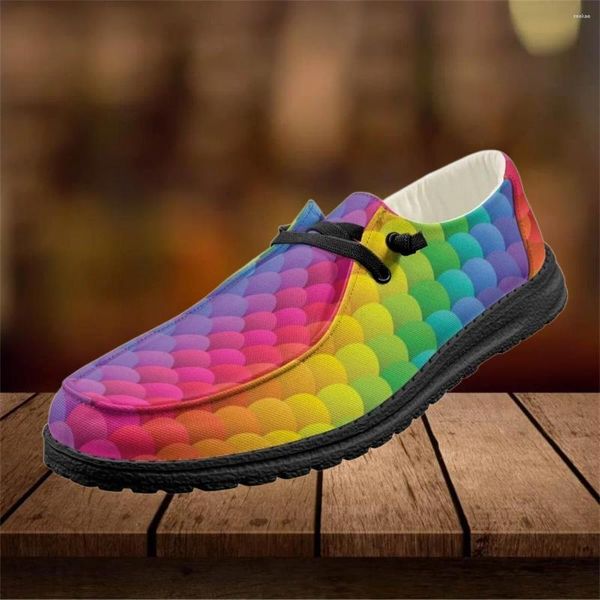 Sapatos casuais instantarts coloridos escala de peixe impressão feminina malha respirável no verão feminino confortável andando zapatos