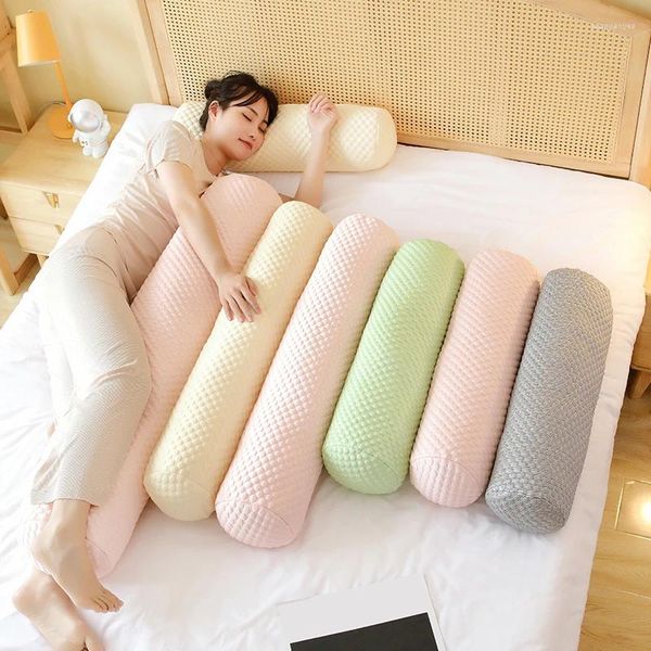 Подушка длинная наволочка рулона подголовок для шеи вымывание цилиндрическое покрытие домашний декор диван диван сон.