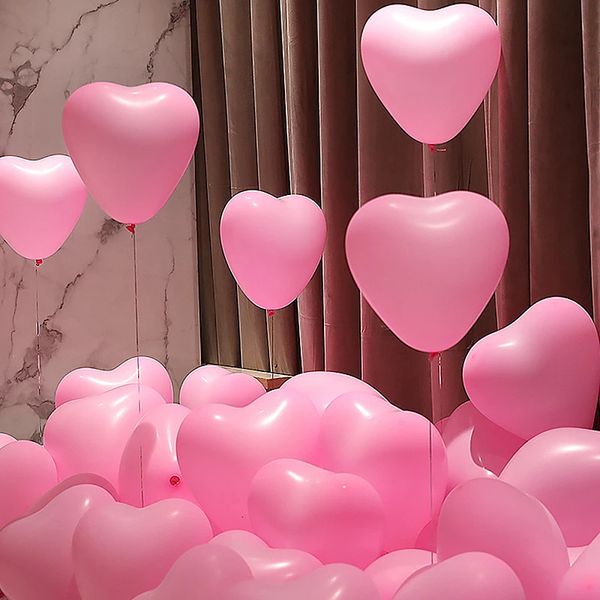 50pcslot da 10 pollch baby rosa macaron palloncini a cuore palloncini romantici arredamento del matrimonio anniversaire baby shower compleanno palloncino 240419