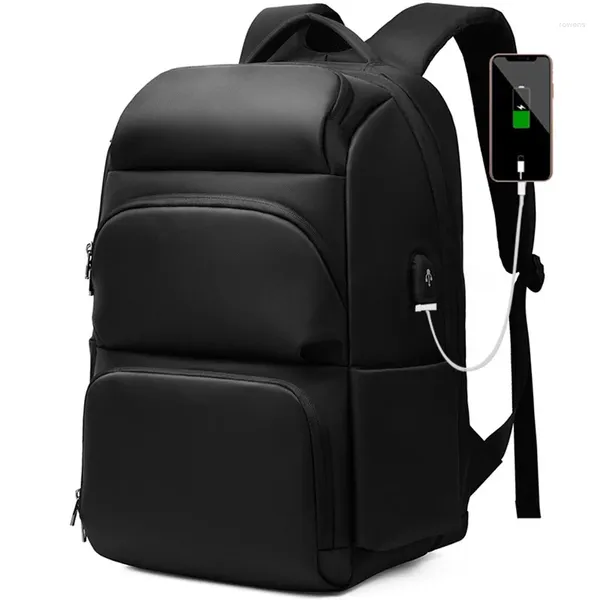 Backpack Men's Large Capacit 17 polegadas Laptop Anti-roubo Bolsa de viagem USB Charging School Business Mochila