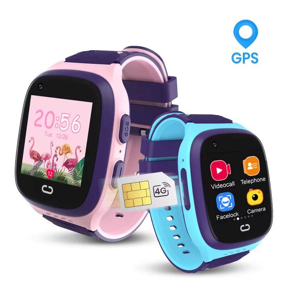 2024 Kinder Watch Touch Smart Digital Watch Armband LBS IP67 Fitnessarmband 4G GPS Kids Smart Watch