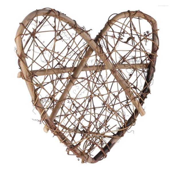 Adesivi da parete Anello di ghirlanda a forma di cuore a forma di cuore 30 cm VINE VINE RURNAM BASSAGGIO DECING ORNAMENTI DELLA PARTIZIONI DELLA PARTIZIONE