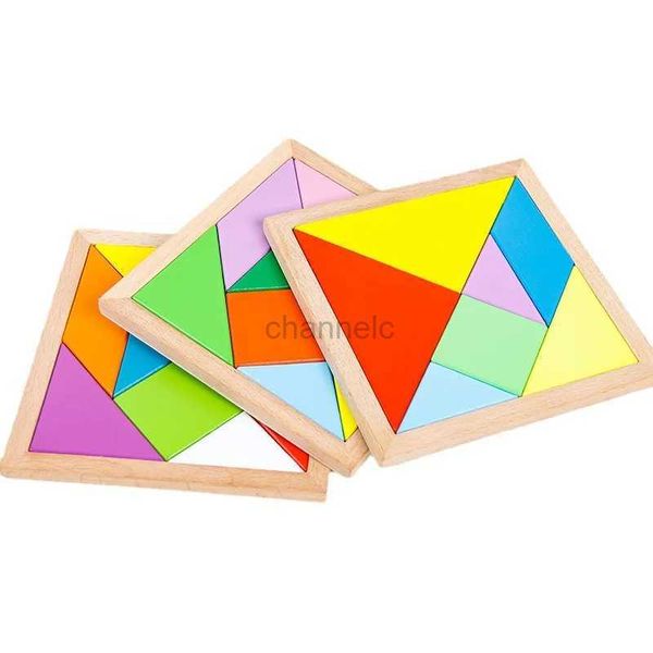 PUZZLE 3D BAMSI 3D in legno 3D colorato colorato colpi di puzzle puzzle puzzle geometrici Tangragram Sviluppo intellettuale Smantitura dei giochi Games Education Toys 240419