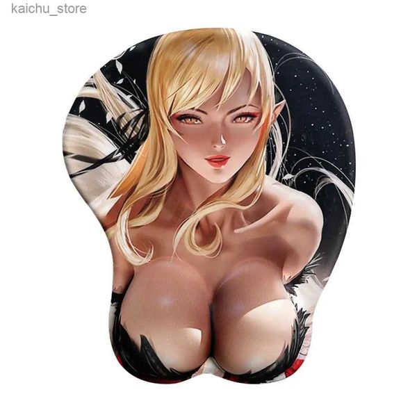 Cuscinetti del mouse polso riposa sexy cuscinetto mouse Sovawin per le quintuplet quintessenza nakano anime mammario 3d mammario mousepad polso riposare tappetino mouse creativo silicone y240419