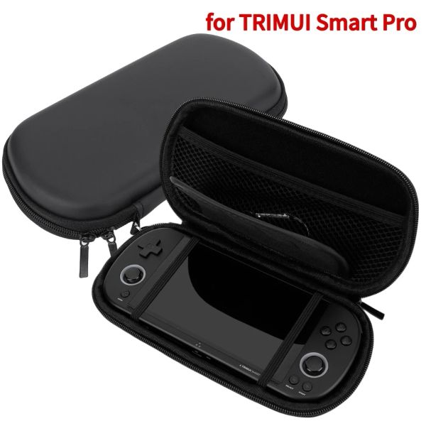 Корпуса Eva жесткий корпус для переноса Trimui Smart Pro Hancheld Console Console Shock -Resection Case с карабинером -портативной сумкой для переноски