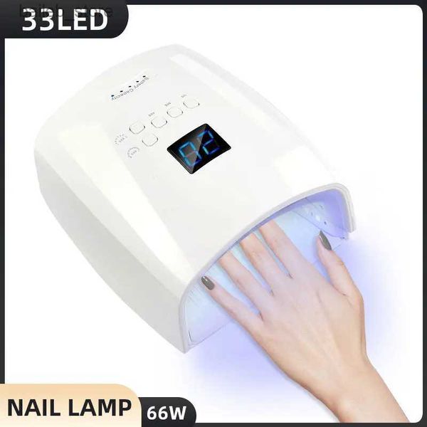 Tırnak kurutucuları Tırnak kurutma lambası UV LED lamba Otomatik sensörlü tırnaklar için 33 LED Nails Profesyonel Manikür Aksesuarları için Ürünler Y2404195DYV