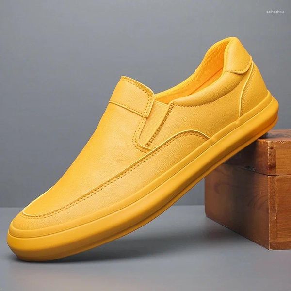 Sapatos casuais Couro masculino para trabalhos de luxo de trabalhos de luxo de primavera Designer de luxo