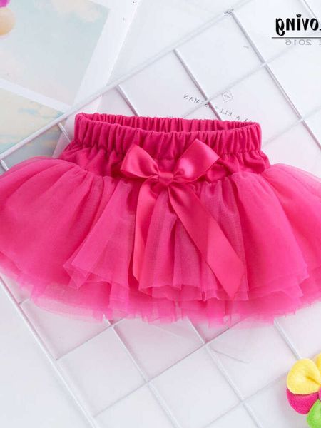 2024 Детская юбка в Instagram милая сетчатая девочка наполовину юбка детская юбка