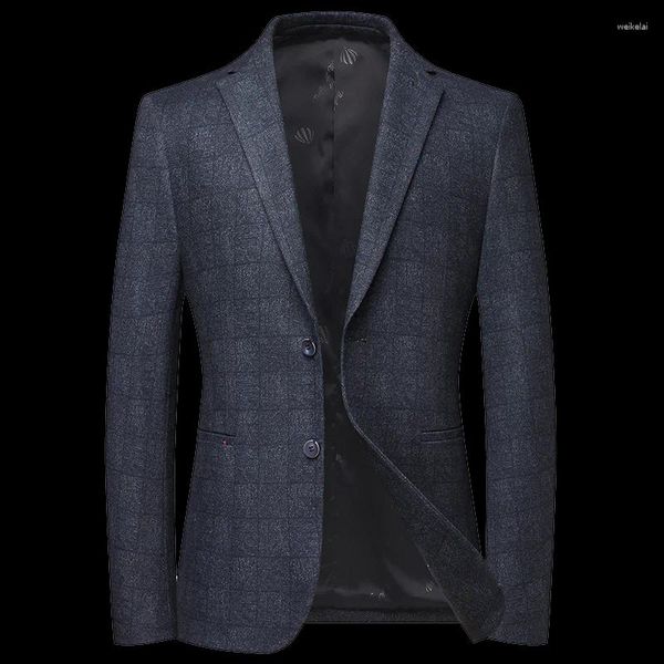 Ternos masculinos Jaqueta de terno britânico de casacos de casacos casuais casuais casaco masculino cavalheiro elegante blazer de roupas elegantes