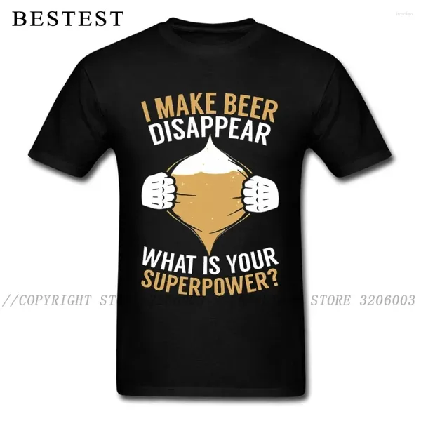 T-shirt A1530 maschile per uomo maglietta Top personalizzata Funny Hip Hop Tees Crewneck Oktoberfest T magliette di birra My My Superpower I Love