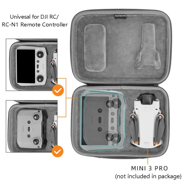 Borse per DJI Mini 3 Pro Case Storage Borse RC Remote Control Control Accessori per controller Smart Controller