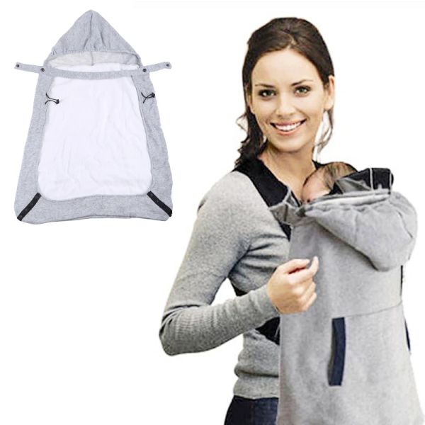 Çantalar sıcak sargı bebek taşıyıcı rüzgar geçirmez bebek sırt çantası battaniye taşıyıcı pelerin kış kapağı
