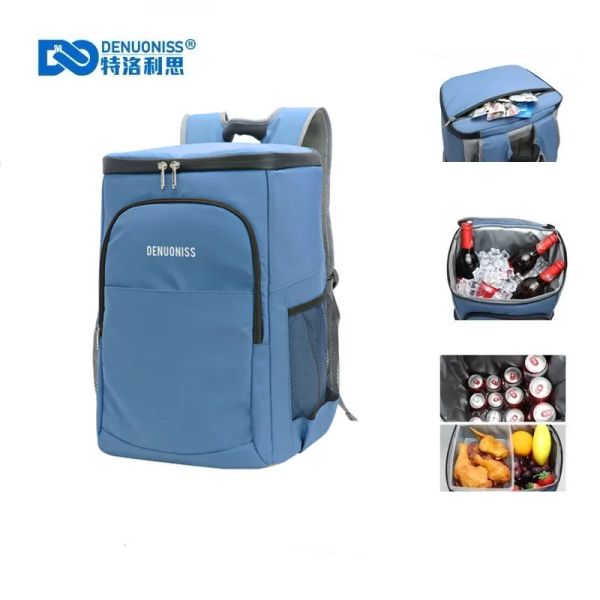 Bolsas denuoniss feminino impermeável Backpack Backpack macio de alimentos macios Bolsa térmica de acampamento à prova de vazamento Bolsa de geladeira isotérmica