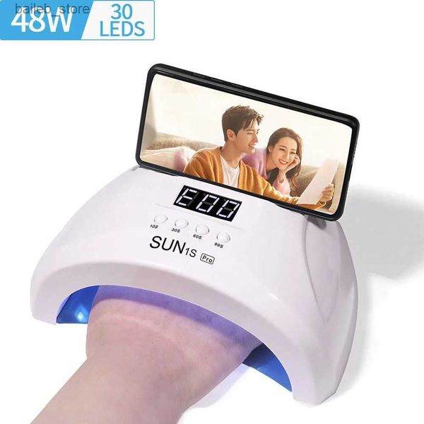 Сушилка для ногтей Sun1s Pro 30 UV светодиоды для ногтей сушилка для ногтей 48W Photo Machine Manicure инструмент салон оборудование Y240419V72B