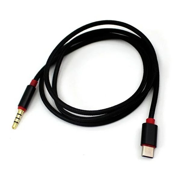 Cavo autentico da 1 m di tipo C a 3,5 mm Cavo radio automobilistica per Huawei iPad Audio Audio Audio Aux Adattatore AXAPTER Cavo per Samsung S9