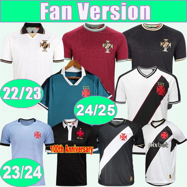 23 24 Vasco da Gama Mens Soccer Maglie 100 ° Anniversario 22 23 Edizione speciale Raniel G. Pec Juninho GetUlio Home Away Gaukeeper 24 25 Away Football Shirts