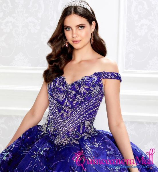 Luxus dunkelblau Quinceanera Kleider Spitze applizierte Kristallperlenkugelkleid Prom Kleid anpassen süß 16