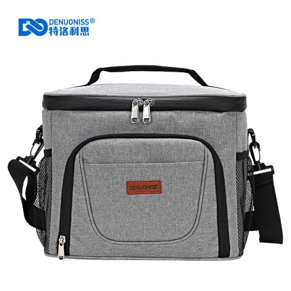 Borse Denuoniss Cooler termico Borsa per le perdite di birra con spalline Portable Picnic Borsa da viaggio da viaggio da viaggio per esterni