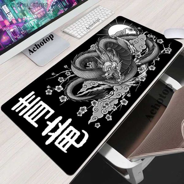 Pads per mouse polso riposa grande pad mouse per mouse dragon accessori da gioco hd tastiera per computer hd tastiera tastiera mousepad xxl gamer grekmyth scrivania tappetino 100x50cm y240419