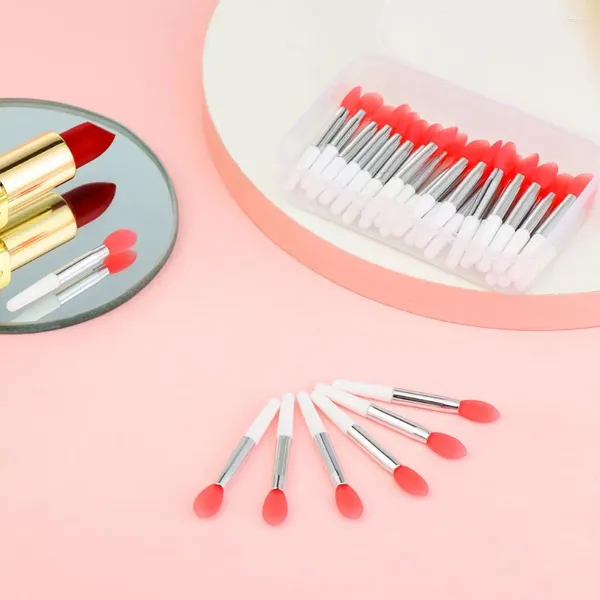 Make-up-Pinsel 30pcs kreativer Silikonlippenbürste mit 1 filmstaubsicheren Deckungs-Applikator Kosmetisch Peeling Lippenstift Set