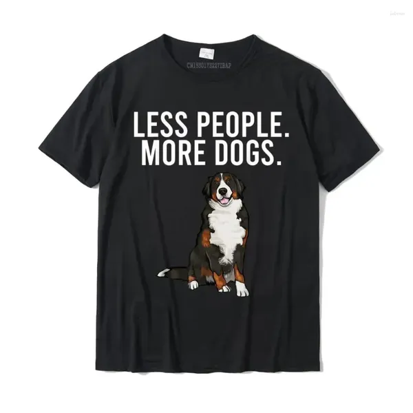 Ternos masculinos No.2a1457 Dogs Bernese Mountain Dog Funny Introvert Camise