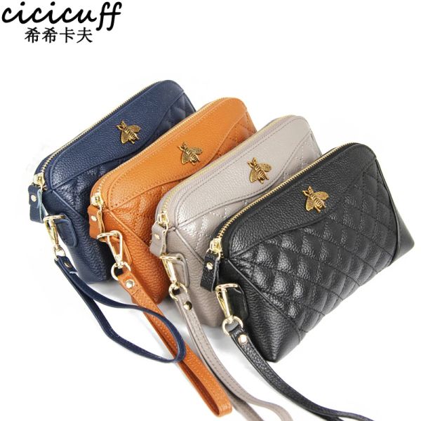 Portafogli Nuovo Livello Top Fashion Ghellfencellico Ghell in guscio morbido con cerniera per donna Designer Brand Clutch Cuoco portafulto