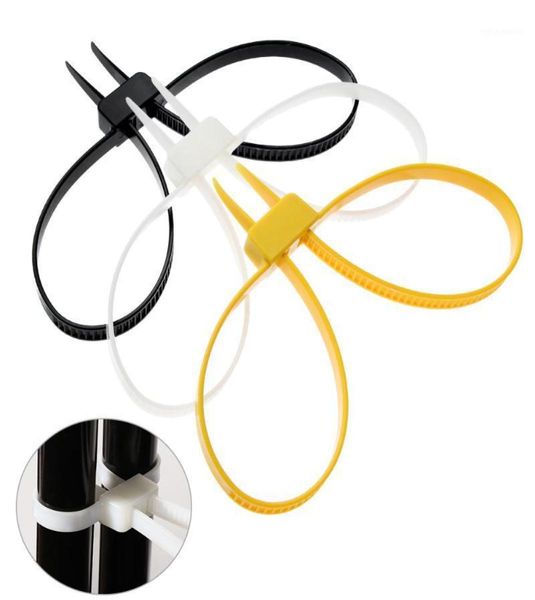 5pcs Durable12mmx700mm 12x700 12700 algemas plásticas Double Flex Flex Disponível Handcuffs Zip Tie Nylon Cable Ties13494480