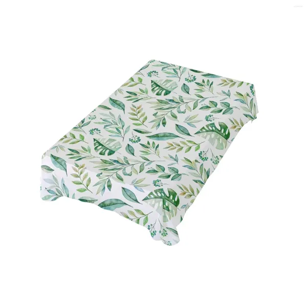Panno tavolo da rettangolo verde tropicale tovaglietta impermeabile e resistente alle rughe decorazioni da esterno