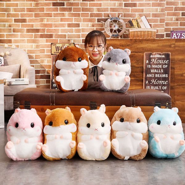 NEU SUPER NETTE PLUSH Toy Decke Set Fat Hamster Kissen gefaltete Klimaanlage Nickerchen Kissen warmes Haustier gefülltes Geschenk